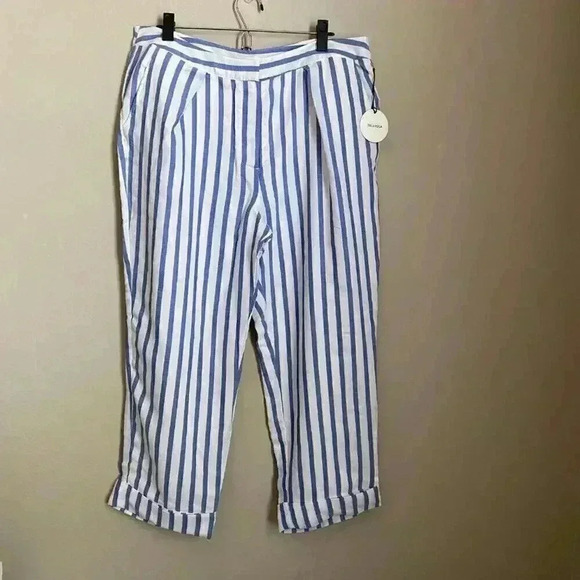 Tularosa Aimee Pant Blue & White Stripe Size XL - Picture 2 of 11
